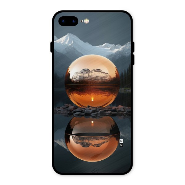 Metal Moon Metal Back Case for iPhone 8 Plus