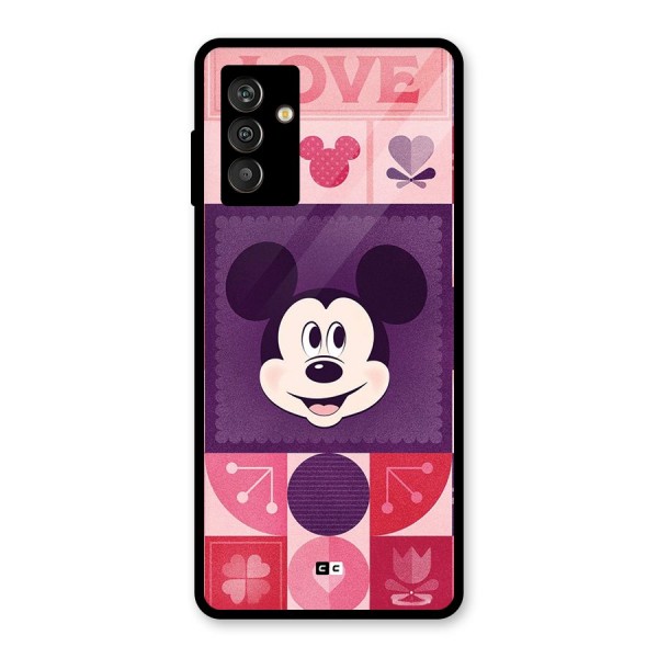 Mice In Love Glass Back Case for Galaxy M13