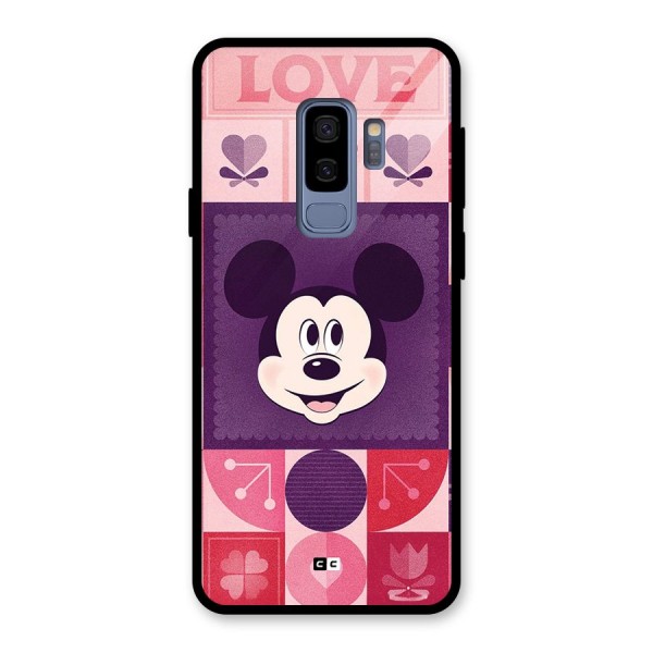 Mice In Love Glass Back Case for Galaxy S9 Plus