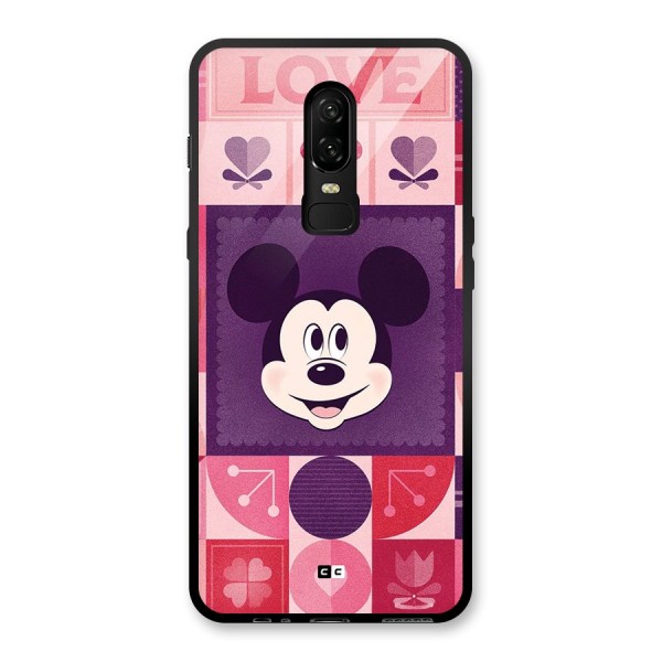 Mice In Love Glass Back Case for OnePlus 6