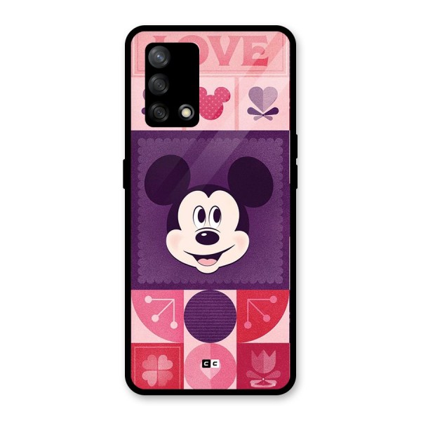 Mice In Love Glass Back Case for Oppo F19