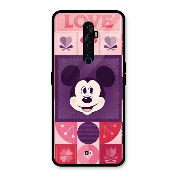 Mice In Love Glass Back Case for Oppo Reno2 F