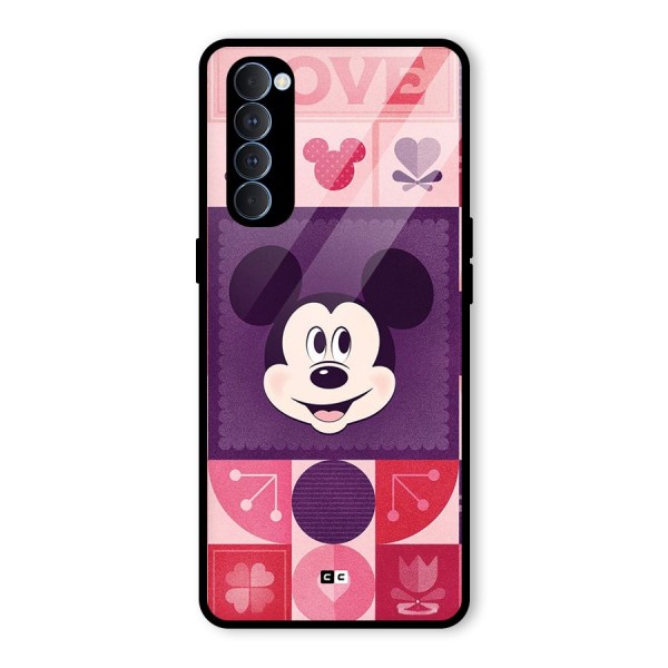 Mice In Love Glass Back Case for Oppo Reno4 Pro