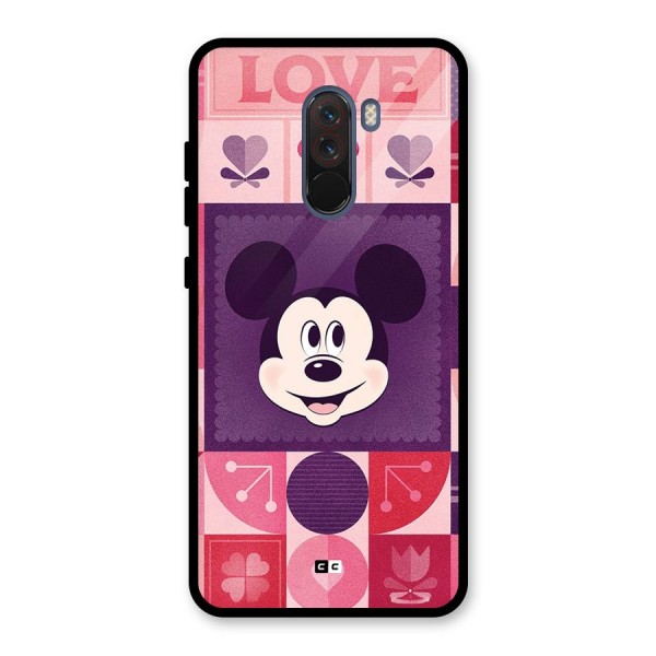 Mice In Love Glass Back Case for Poco F1