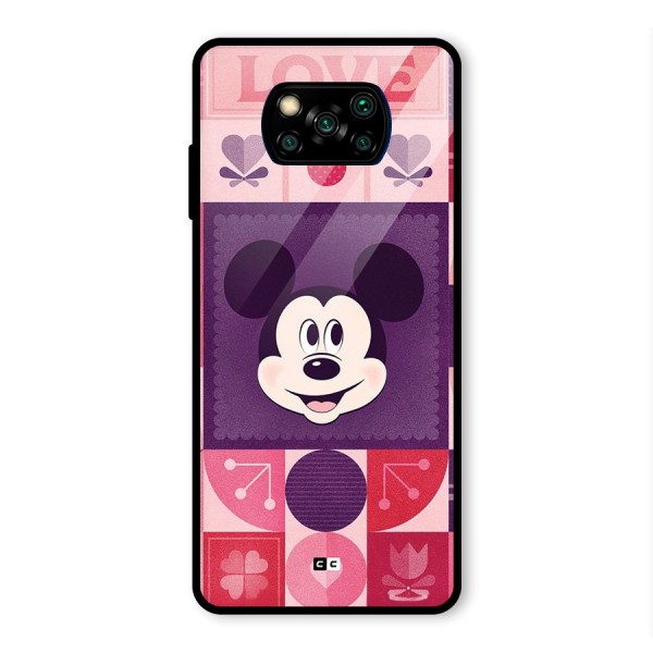 Mice In Love Glass Back Case for Poco X3 Pro