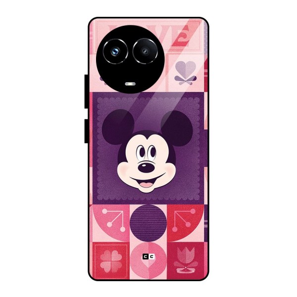 Mice In Love Glass Back Case for Realme 11X