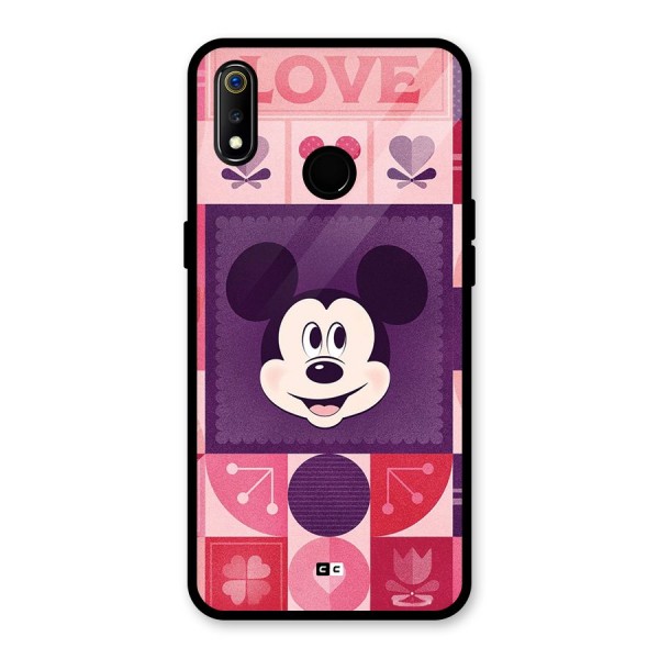 Mice In Love Glass Back Case for Realme 3