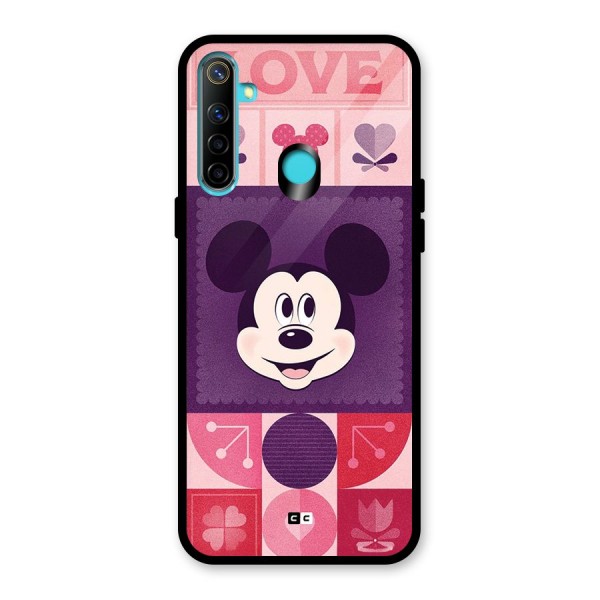 Mice In Love Glass Back Case for Realme 5