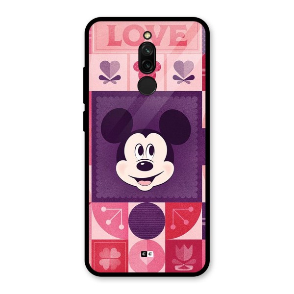 Mice In Love Glass Back Case for Redmi 8