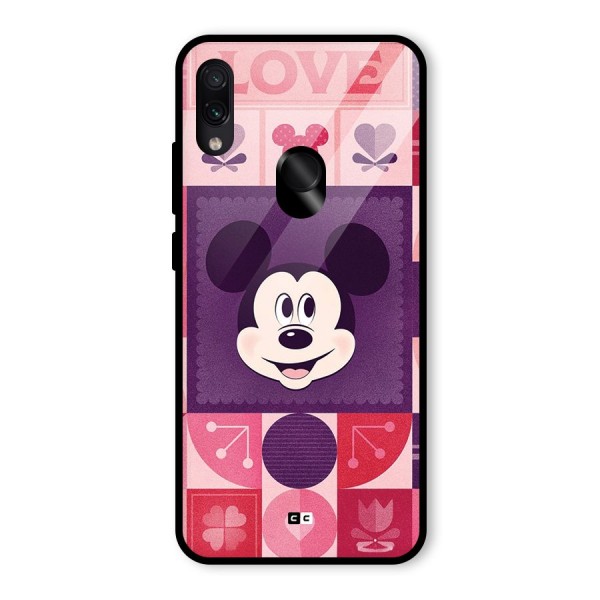 Mice In Love Glass Back Case for Redmi Note 7