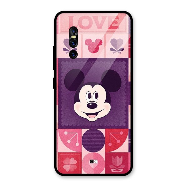 Mice In Love Glass Back Case for Vivo V15 Pro