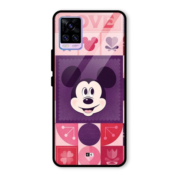 Mice In Love Glass Back Case for Vivo V20 Pro