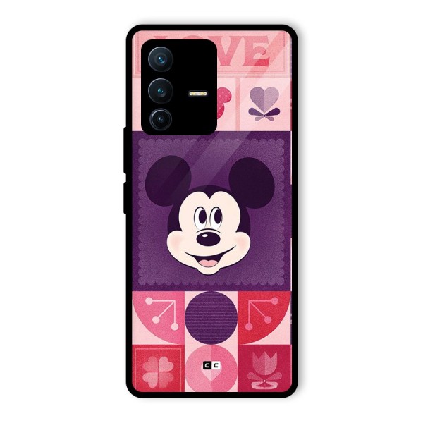 Mice In Love Glass Back Case for Vivo V23 Pro