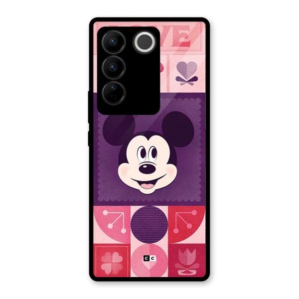 Mice In Love Glass Back Case for Vivo V27