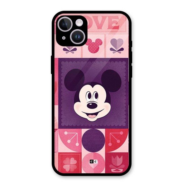 Mice In Love Glass Back Case for iPhone 14 Plus