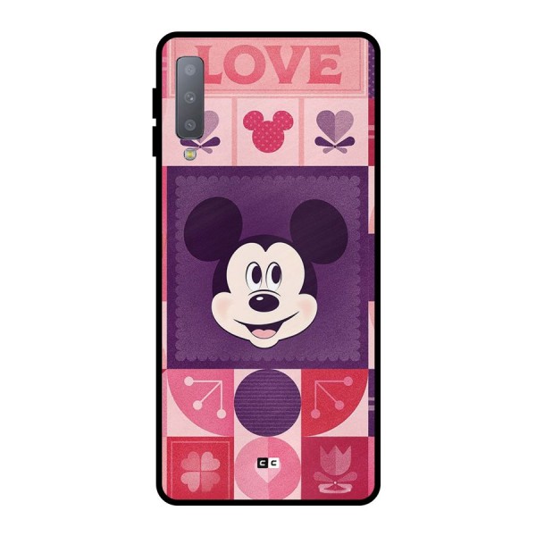 Mice In Love Metal Back Case for Galaxy A7 (2018)