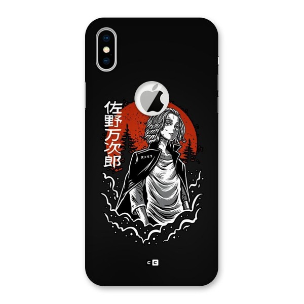 Mickey illustration Back Case for iPhone XS Logo Cut