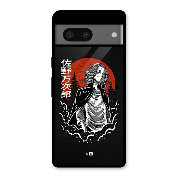 Mickey illustration Glass Back Case for Google Pixel 7