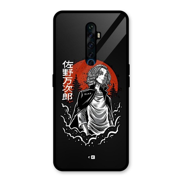 Mickey illustration Glass Back Case for Oppo Reno2 F