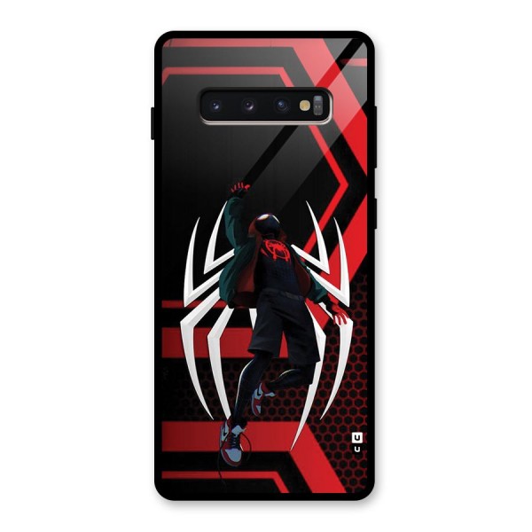 Miles of Multiverse Glass Back Case for Galaxy S10 Plus