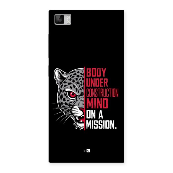 Mind On A Mission Back Case for Mi3