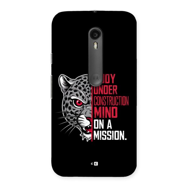 Mind On A Mission Back Case for Moto G3