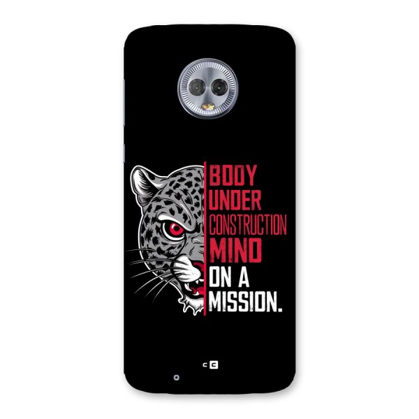 Mind On A Mission Back Case for Moto G6