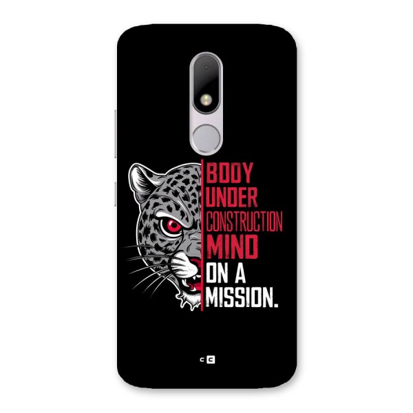 Mind On A Mission Back Case for Moto M