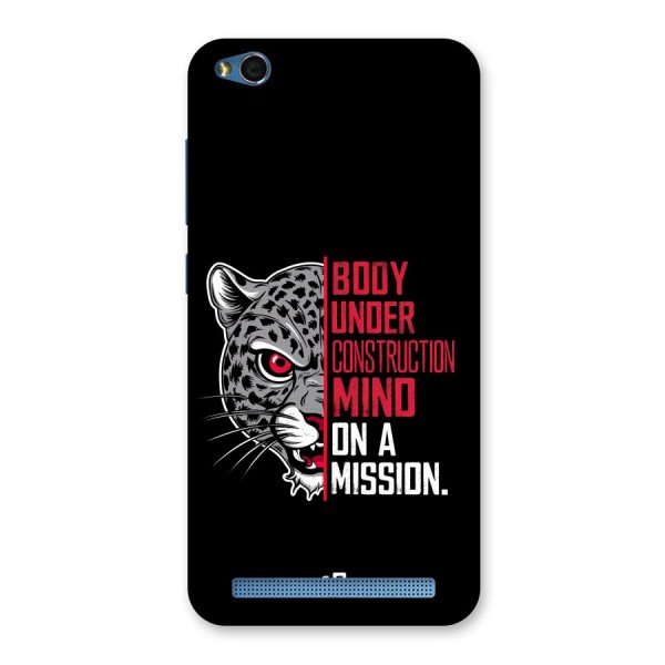 Mind On A Mission Back Case for Redmi 5A