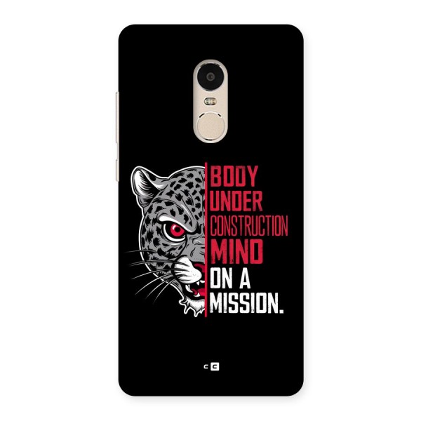 Mind On A Mission Back Case for Redmi Note 4