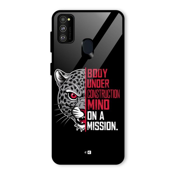 Mind On A Mission Glass Back Case for Galaxy M21