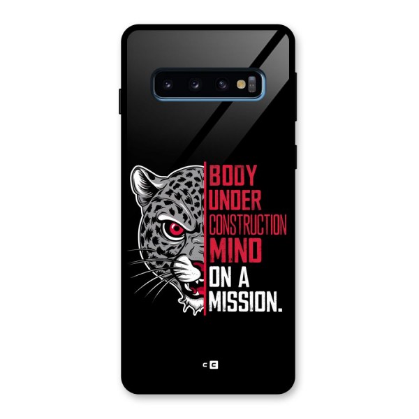 Mind On A Mission Glass Back Case for Galaxy S10