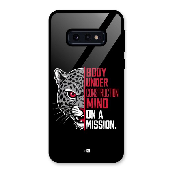 Mind On A Mission Glass Back Case for Galaxy S10e