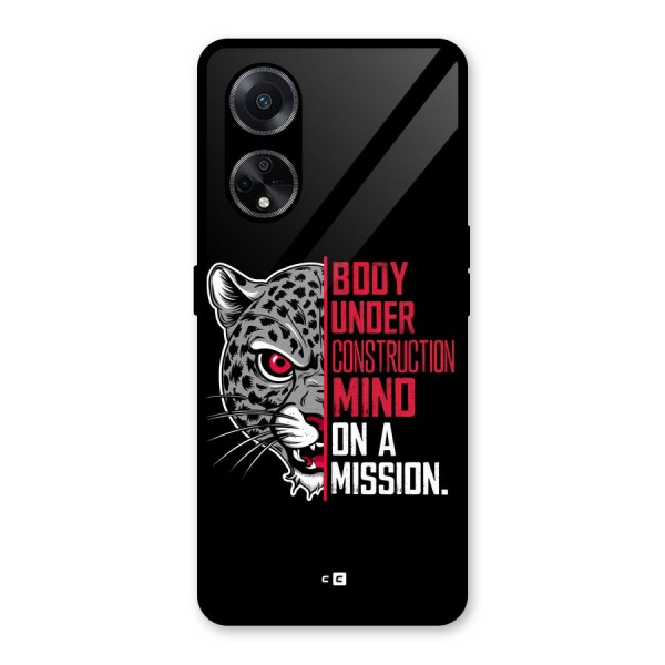 Mind On A Mission Glass Back Case for Oppo F23