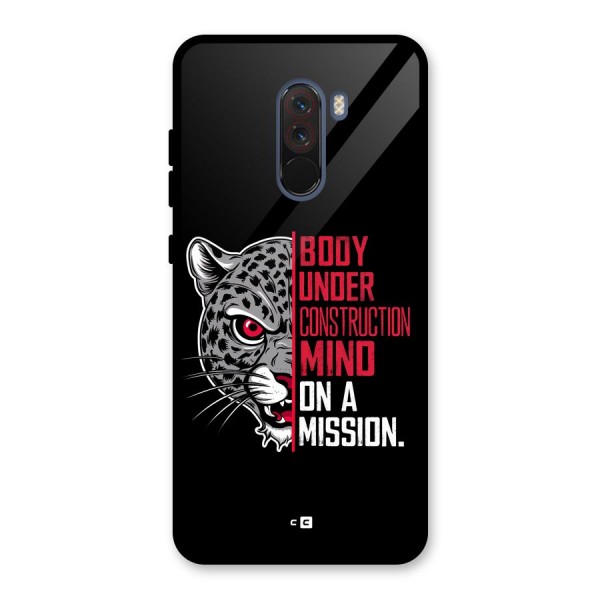 Mind On A Mission Glass Back Case for Poco F1