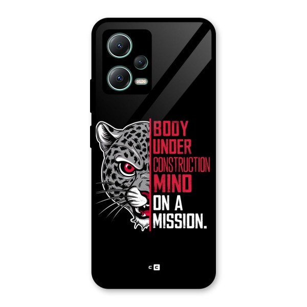 Mind On A Mission Glass Back Case for Poco X5