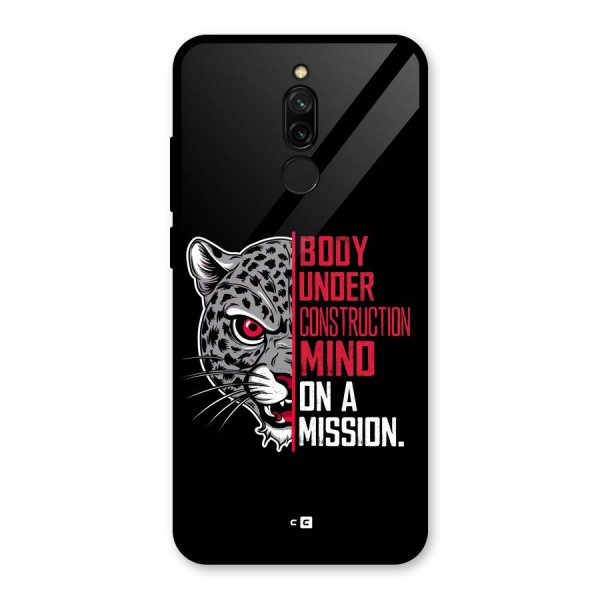 Mind On A Mission Glass Back Case for Redmi 8