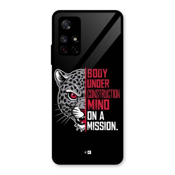 Mind On A Mission Glass Back Case for Redmi Note 11T 5G