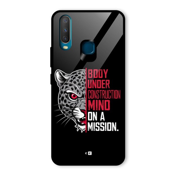 Mind On A Mission Glass Back Case for Vivo Y12