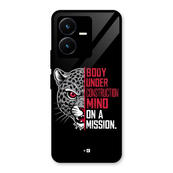 Mind On A Mission Glass Back Case for Vivo Y22