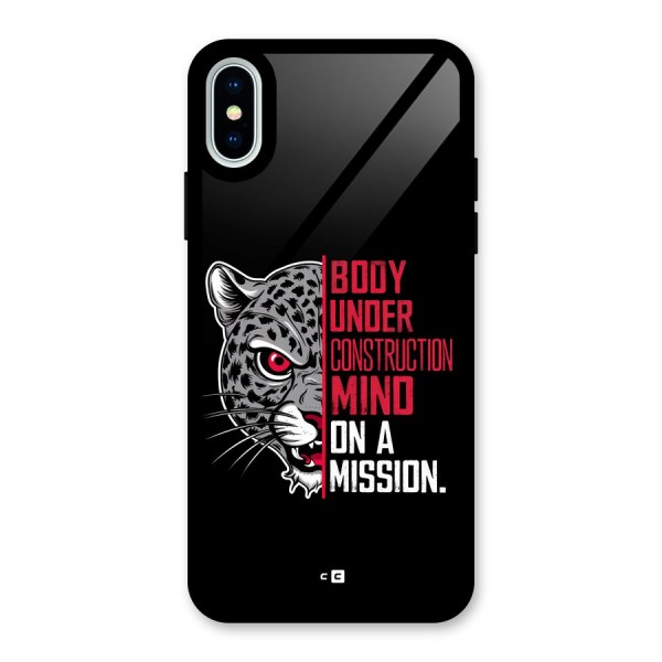 Mind On A Mission Glass Back Case for iPhone X