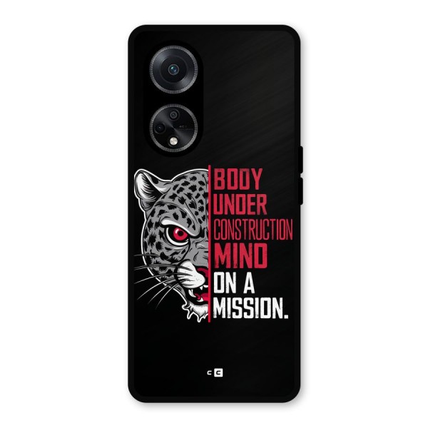 Mind On A Mission Metal Back Case for Oppo F23