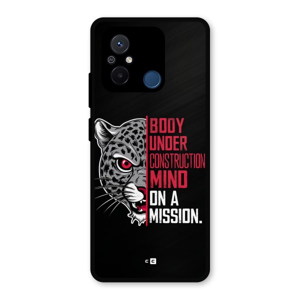 Mind On A Mission Metal Back Case for Poco C55