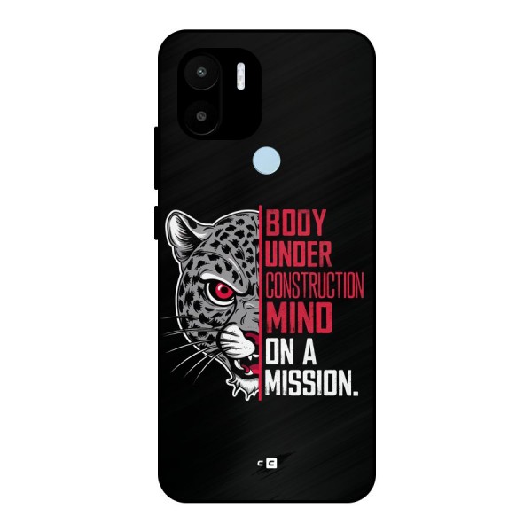 Mind On A Mission Metal Back Case for Redmi A1 Plus