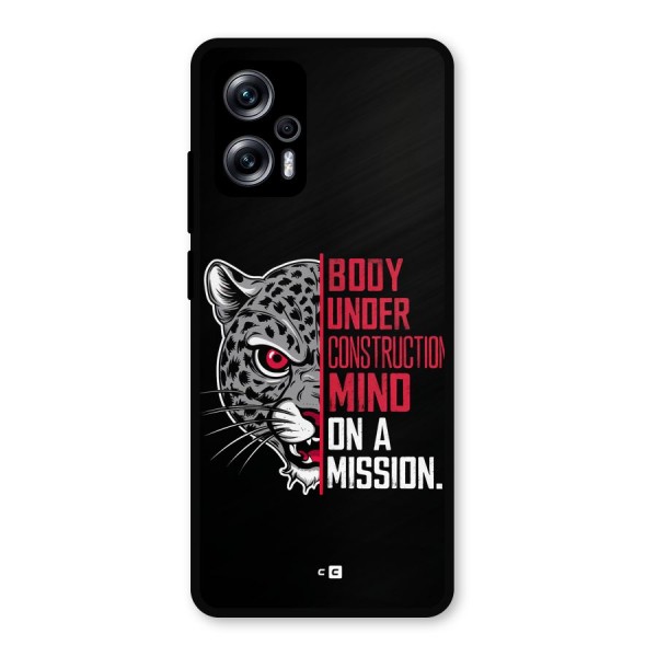 Mind On A Mission Metal Back Case for Redmi K50i