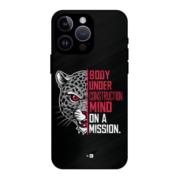 Mind On A Mission Metal Back Case for iPhone 14 Pro Max
