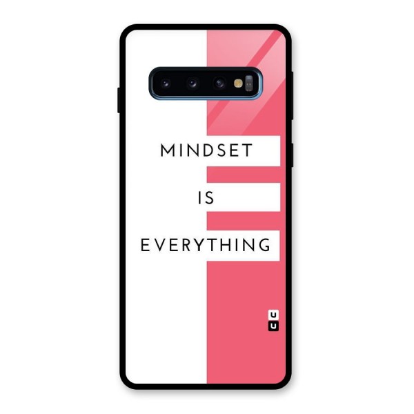 Mindset is Everything Glass Back Case for Galaxy S10