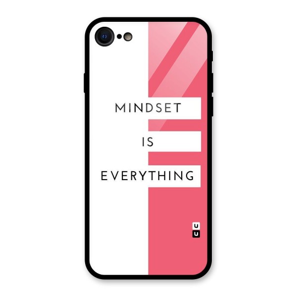 Mindset is Everything Glass Back Case for iPhone SE 2020