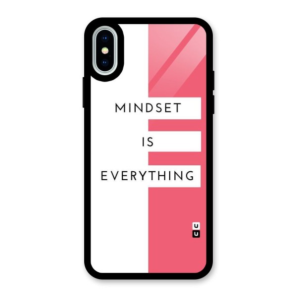 Mindset is Everything Glass Back Case for iPhone X