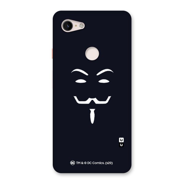 Minimal Anonymous Mask Back Case for Google Pixel 3 XL